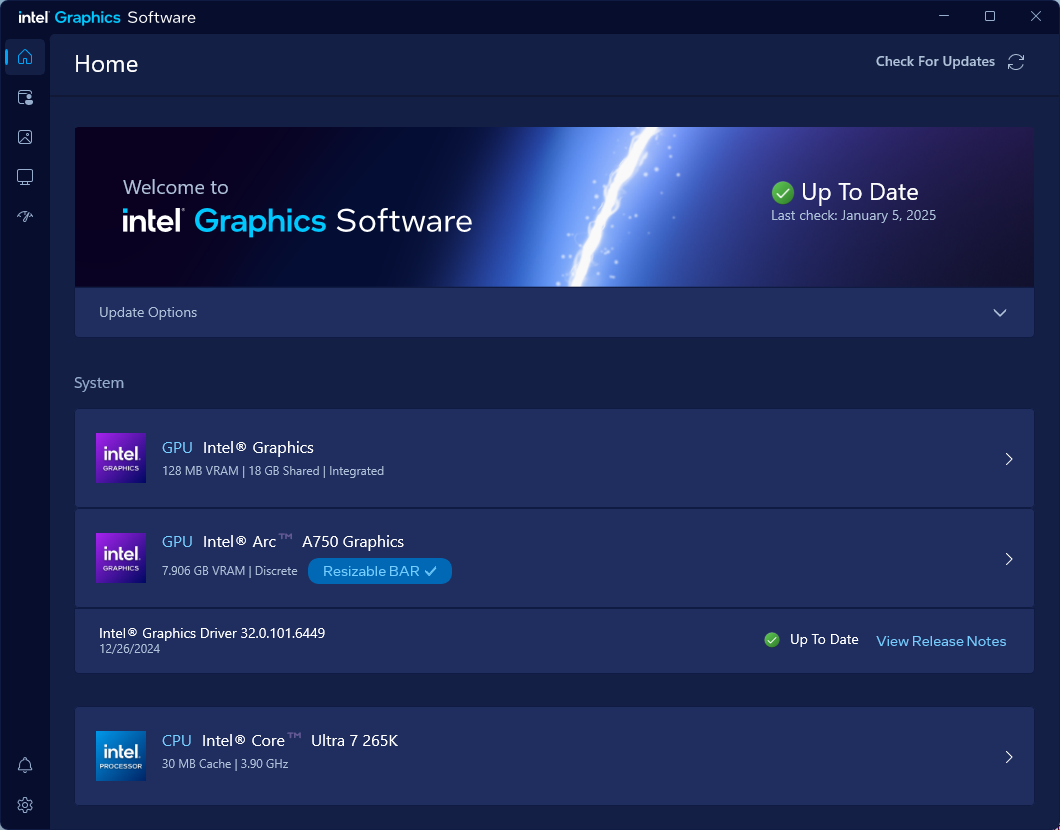 Intel Graphics Software IGS