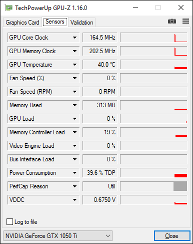 MSI GeForce GTX 1050 Ti Gaming 4GB - GPU-Z