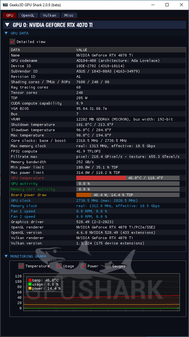 ASUS TUF GeForce RTX 4070 Ti OC 12GB - GPU Shark 2