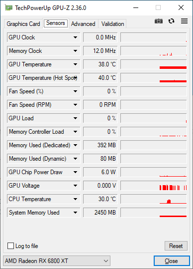 ASUS TUF GAMING Radeon RX 6800 XT OC 16GB - GPU-Z